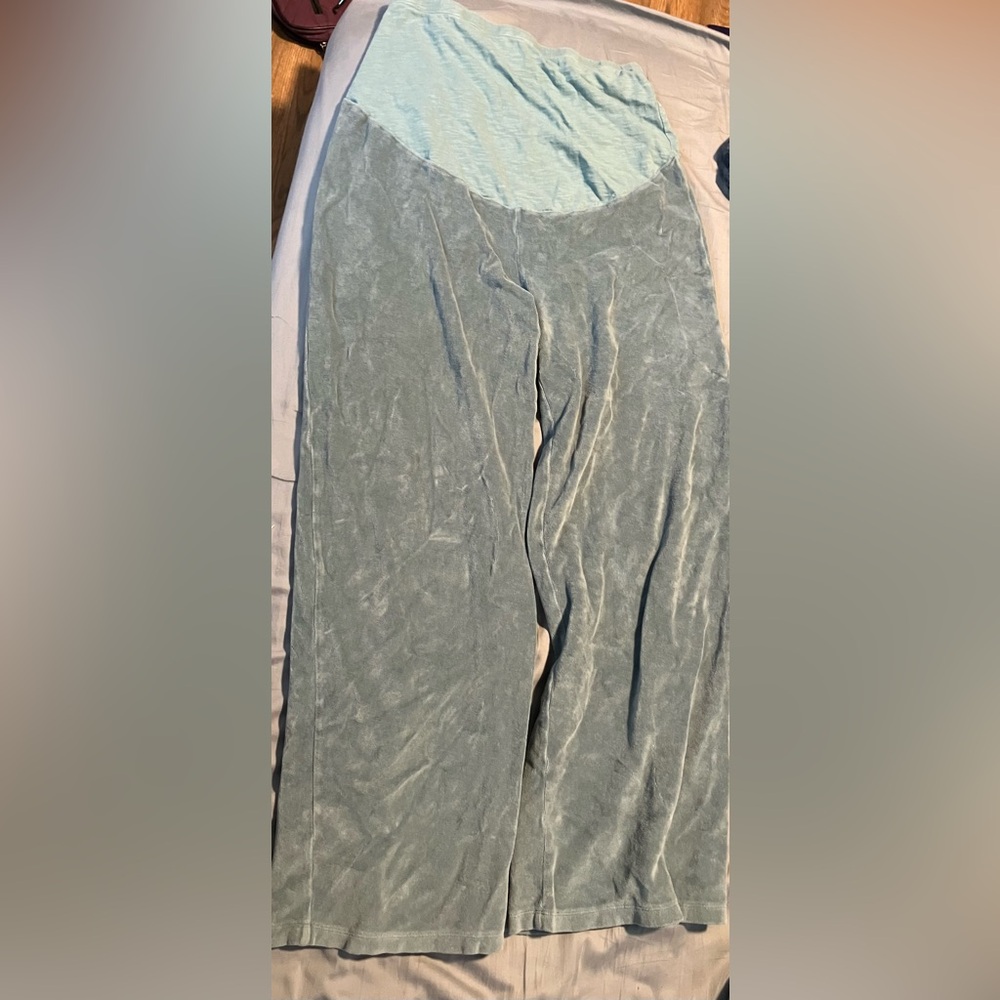 Kate Quinn organic cotton velour maternity pants